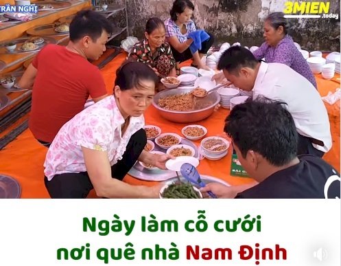 Xem cảnh làm cỗ cưới ở Nam Định, dân tình rần rần than ‘nhớ quê’